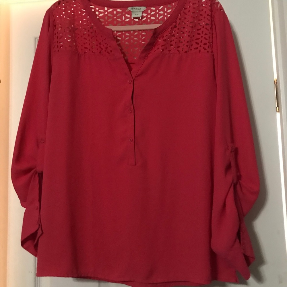 Hot pink wrist blouse